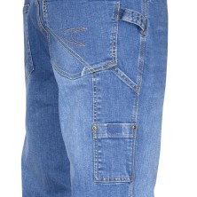 pantalón vaquero cofra paradas v179 en azul claro