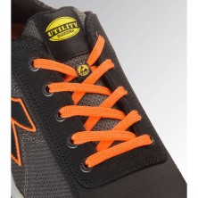 zapatilla diadora glove net low pro s1pl en gris asfalto/naranja