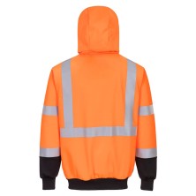 sudadera a.v. portwest b315 en naranja/negro