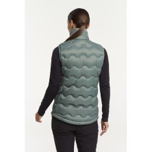 chaleco para mujer tenson txlite shibui 465018083 en verde grisáceo