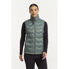 chaleco para mujer tenson txlite shibui 465018083 en verde grisáceo