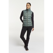 chaleco para mujer tenson txlite shibui 465018083 en verde grisáceo