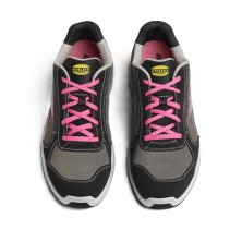 zapatilla diadora run net airbox low s3s en ahumado/plata/rosa