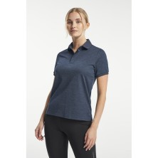 polo mujer tenson txlite melange 465018061 en azul marino oscuro