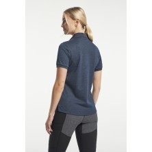 polo mujer tenson txlite melange 465018061 en azul marino oscuro