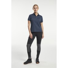 polo mujer tenson txlite melange 465018061 en azul marino oscuro