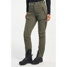 pantalón para mujer tenson txlite flex 465018063 en verde oliva oscuro