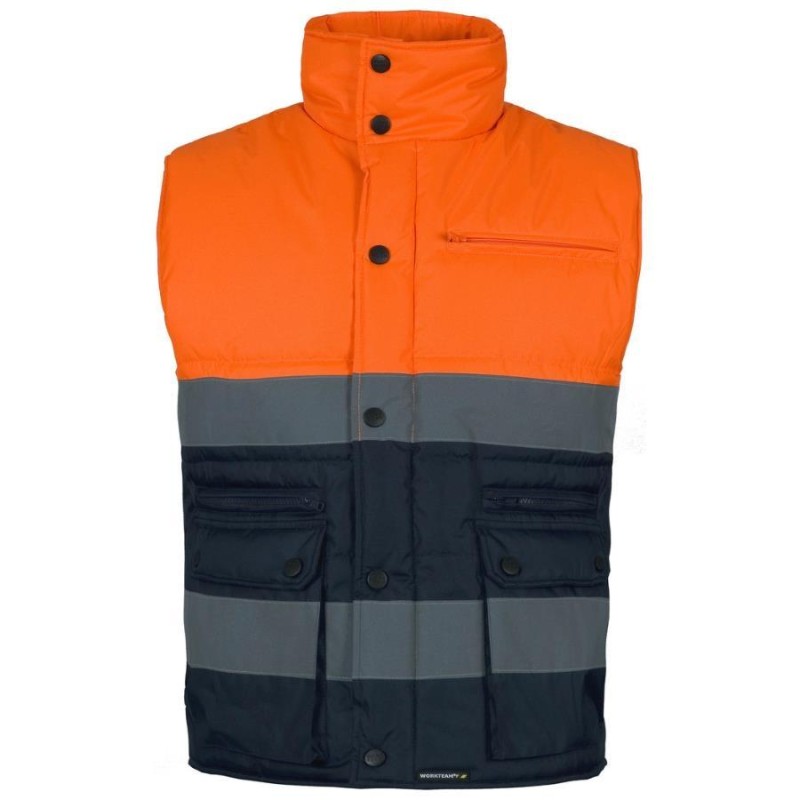 Chaleco acolchado alta visibilidad workteam s4035