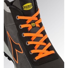 bota diadora glove net mid pro s3l en gris asfalto/naranja