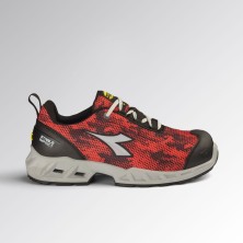 zapatilla diadora shark stable impact s1ps en negro/rojo