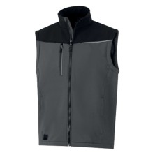 cazadora softshell delta plus soccia en gris oscuro/negro