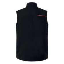 cazadora softshell delta plus soccia en negro/rojo