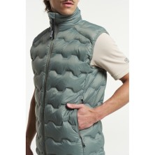 chaleco tenson shibui txlite 465018084 en verde grisáceo