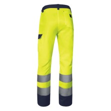 pantalón a.v. delta plus m1pa2hvcl2 en amarillo fluor/azul marino
