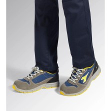 zapatilla diadora run text low s1ps en gris/azul