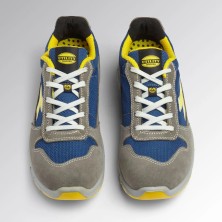 zapatilla diadora run text low s1ps en gris/azul
