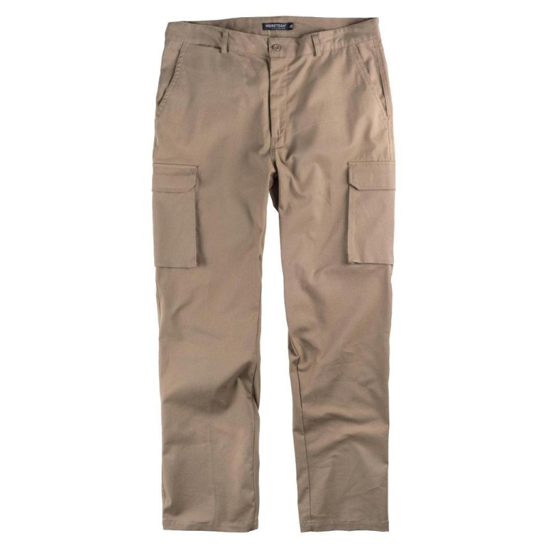 Pantalon multibolsillos tipo chino workteam b1421