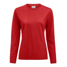 camiseta m/l mujer printer pro 2264035 en rojo