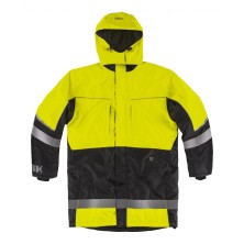 parka a.v. workteam c7010 en negro/amarillo a.v.