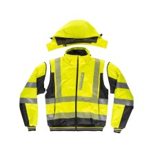 parka a.v. desmontable workteam c3535 en amarillo a.v./negro