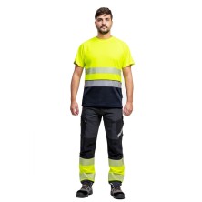 camiseta a.v. workteam c3975 en amarillo a.v./marino