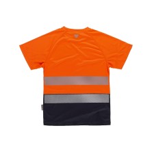camiseta a.v. workteam c3975 en naranja a.v./marino