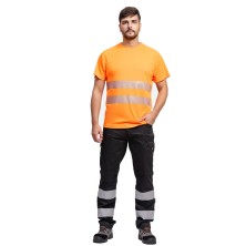 camiseta a.v. workteam c3970 en naranja a.v.