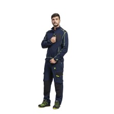 forro polar workteam wf3030 en marino/negro/amarillo fluor