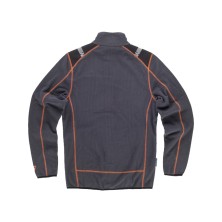 forro polar workteam wf3030 en gris oscuro/negro/naranja fluor