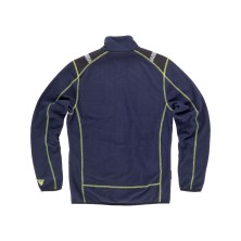 forro polar workteam wf3030 en marino/negro/amarillo fluor