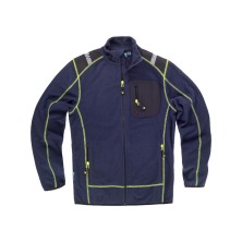 forro polar workteam wf3030 en marino/negro/amarillo fluor