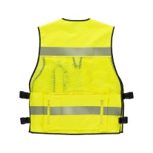 chaleco workteam c3604 en amarillo fluor