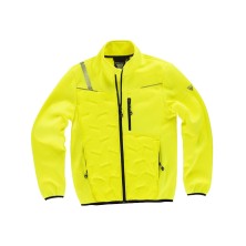 chaqueta softshel workteam s7835 en amarillo fluor