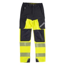 pantalón a.v. workteam c3550 en negro/amarillo a.v.