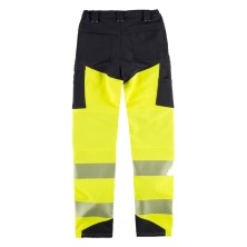 pantalón a.v. workteam c3550 en negro/amarillo a.v.