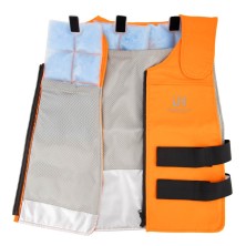 chaleco refrigerante pcm underheat biocool fr en naranja
