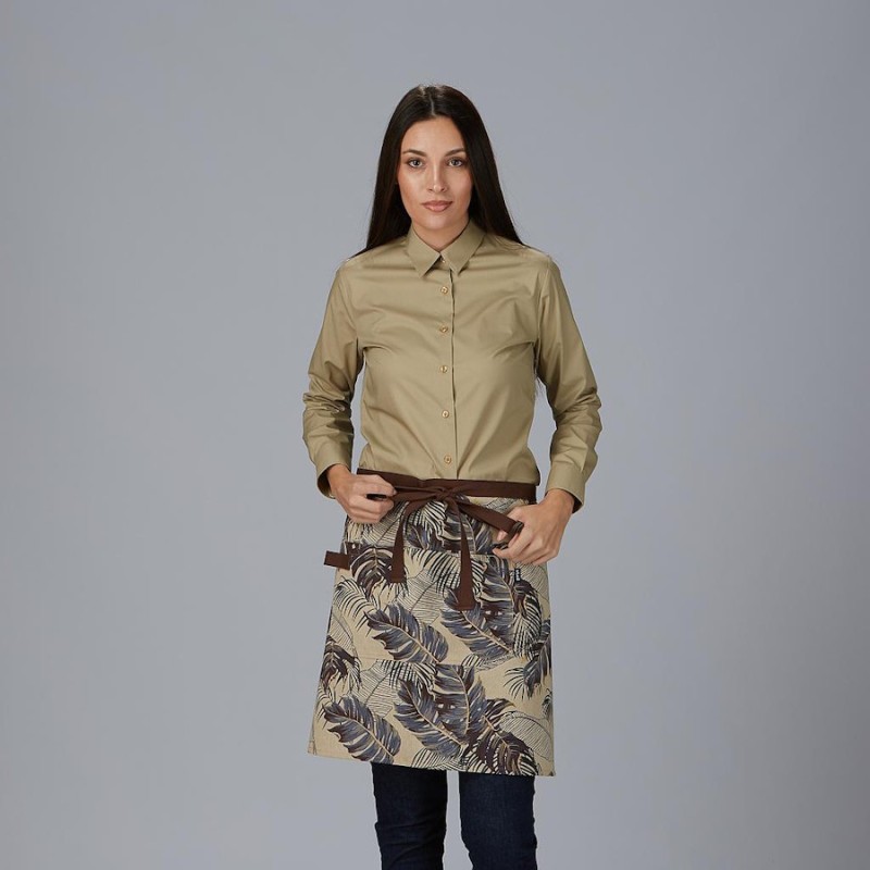 Delantal corto garys flores 100043