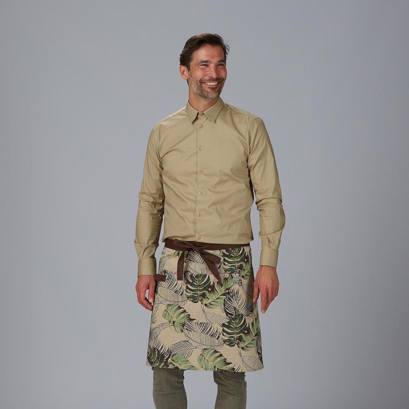 Delantal corto garys flores 100043