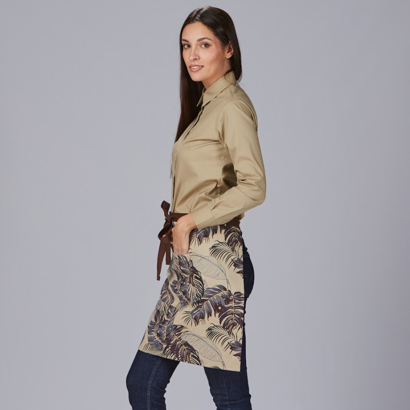 Delantal corto garys flores 100043