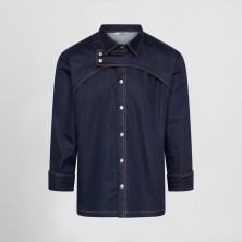 chaqueta cocina garys 930032 en tejano marino