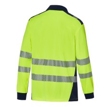 polo a.v. m/l chintex 1095r en marino/amarillo a.v.