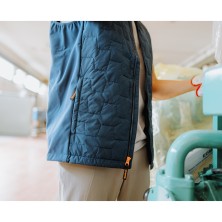 chaleco reebok workwear acolchado rb002 en azul