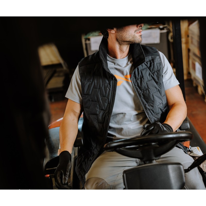 Chaleco reebok workwear acolchado rb002