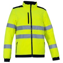 parka a.v. cofra kirkholm v639 en amarillo fluor/navy