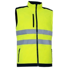parka a.v. cofra kirkholm v639 en amarillo fluor/navy