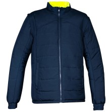 parka a.v. cofra kirkholm v639 en amarillo fluor/navy