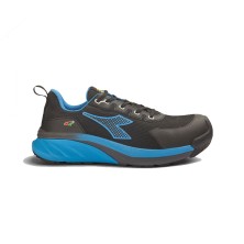zapatilla diadora vortex da2 low s3s en negro/azul imperial