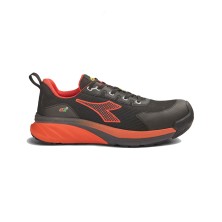 zapatilla diadora vortex da2 low s3s en negro/rojo