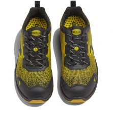 zapatilla diadora run atom evo low s3s en amarillo utility/negro