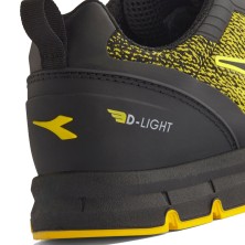 zapatilla diadora run atom evo low s3s en amarillo utility/negro